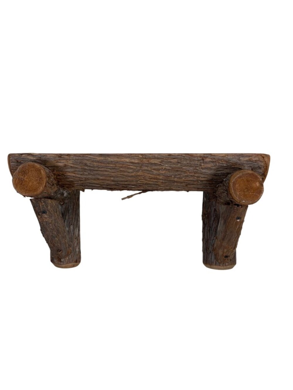 Rustic Log Wooden Wall Shelf Hunting Cabin Country Decor Rugged